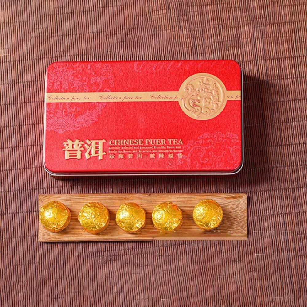 70g Mini Tea (Red Box) Yunnan Pu'er Tea Premium Fragrant Xiaotuo Ripe Tea Secondary image