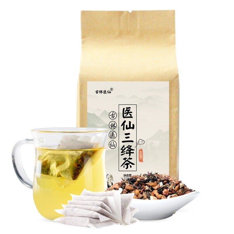 HelloYoung 150g 30 Sachets SanJiang Tea Chinese Herbal Tea Lower BP Cholesterol Blood Sugar