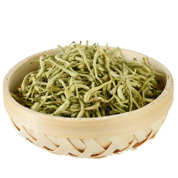 HelloYoung Organic Honeysuckle - Loose Buds Tea Natural Jin Yin Hua Ecology Loose Leaf Tea