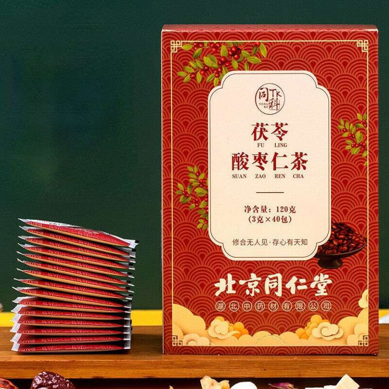 HelloYoung Sleep Tranquilizing Herbs Health Tea Ecology Poria Jujube Seed Herbal Tea 160g