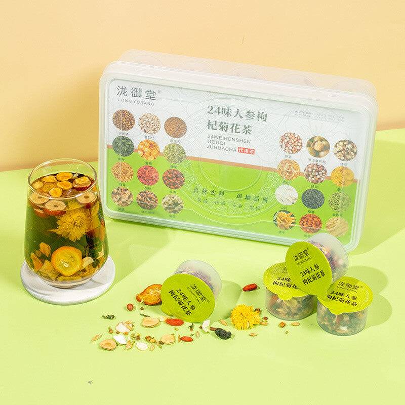 Energizing Tea Collection: 24 Varieties with Ginseng, Goji & Chrysanthemum Secondary image