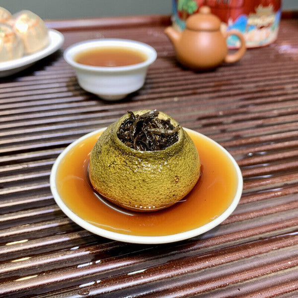 Chenpi Palace Puerh Tea Xinhui Xiaoqingkang Puerh Ripe Tea Small Canisters