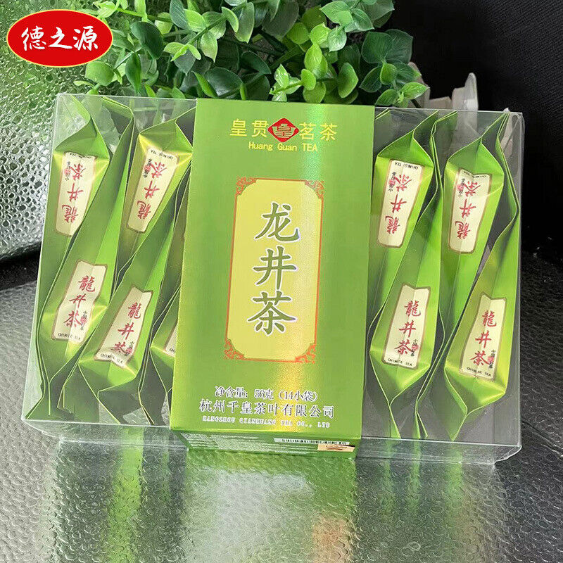 Premium Dragon Well Green Tea Light Aroma Loose Leaf Small Bags Main image