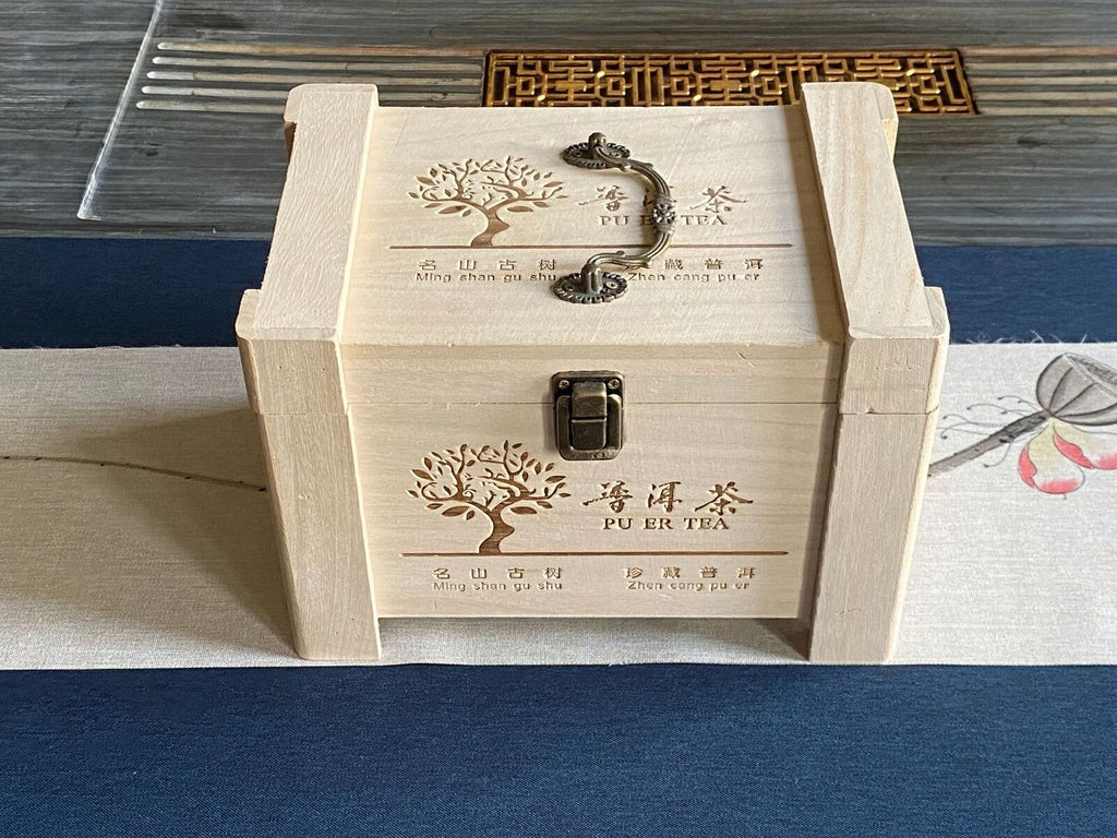 HelloYoung 500g Daxue Mountain First Spring Old-growth Loose Tea Puerh Raw Tea Wooden Case