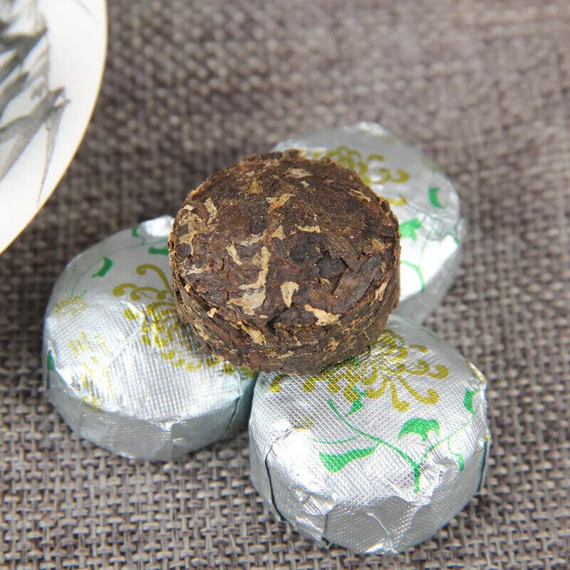 Natural Healthy Chrysanthemum Flavor Yunnan Shu Puer Mini Tuocha Pu Er Loose Tea