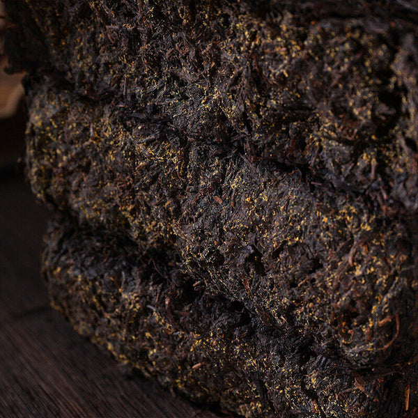 HelloYoung 1000kg Anhua Black Tea Golden Flower Hand-built Fu Brick Tea Golden Black Tea