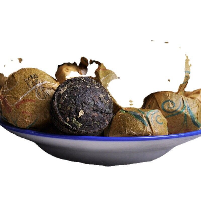 HelloYoung Mini Tuo Tea Yunnan Puerh Tea Glutinous Fragrance Ripe Tuo Tea 500g/1.1lb Main image