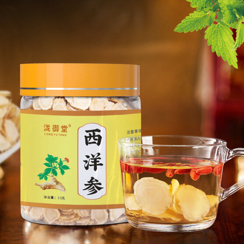 30g Jar Changbai Mountain Herbal Supplement Popular American Ginseng Slices Main image