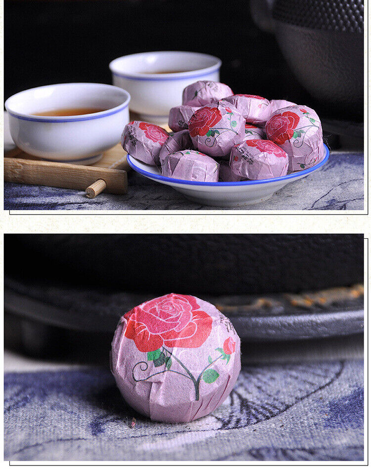 HelloYoung Rose Tuo Tea Puerh Ripe Tea Yunnan Rose Mini Tuo Tea Puerh Ripe Tea 500g/1.1lb