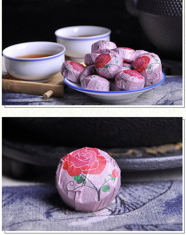 HelloYoung Rose Tuo Tea Puerh Ripe Tea Yunnan Rose Mini Tuo Tea Puerh Ripe Tea 500g/1.1lb