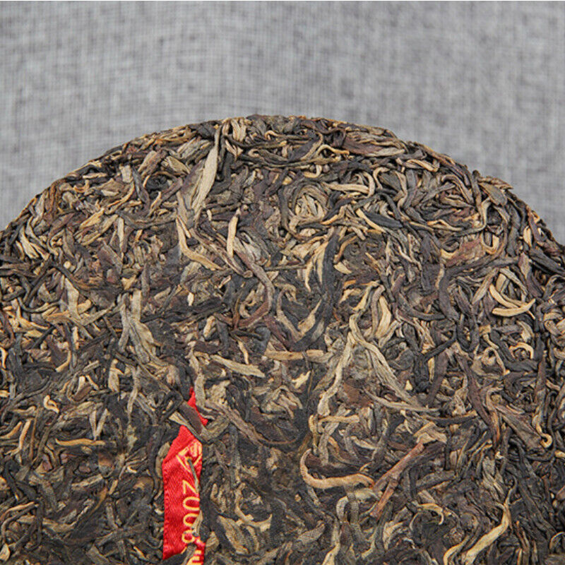 HelloYoung Pu'er Tea Cake Green Tea Big Leaf Pu-erh Tea 400g Natural Menghai Qizi Raw