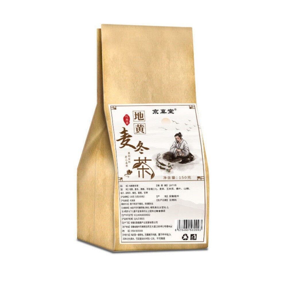 Rehmannia Ophiopogon Herbal Tea with Ginseng Hawthorn Kudzu Chrysanthemum