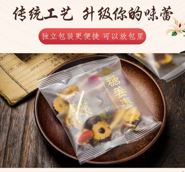 150g Herbal Tea with Ginseng Rose Ginger Longan Red Dates Brown Sugar
