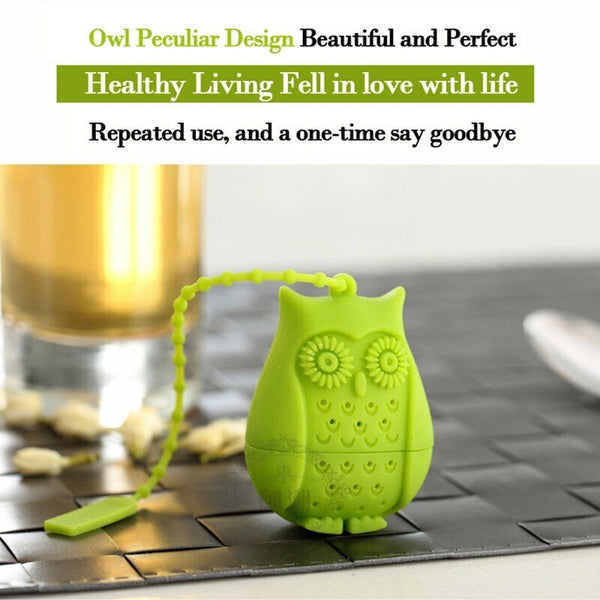 Silicone Filter Infuser Owl  Tea Loose Tea Strainer Diffuser Coffee Tea Teaspoon