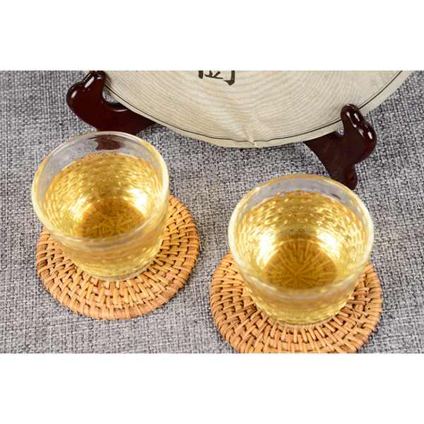 HelloYoung Pu-Erh Tea Hundred Year Old Tree Tea Cake Golden Leaf Gift Tea 357g
