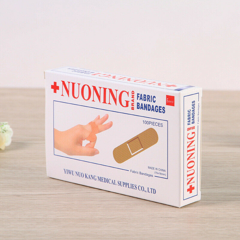 Nuo Ning Chuang Ke Tie Wu Jun Zhi Xue Chuang Ke Tie诺宁创口贴无菌止血创可贴一次性医用伤口贴100片/盒