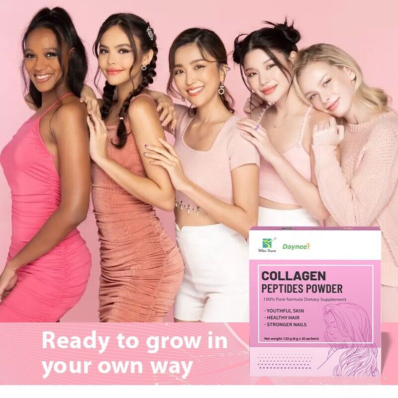 Collagen Peptides Powder Drink Whitening Glow Enzymes Proteins Powder 6g*20bags Secondary image