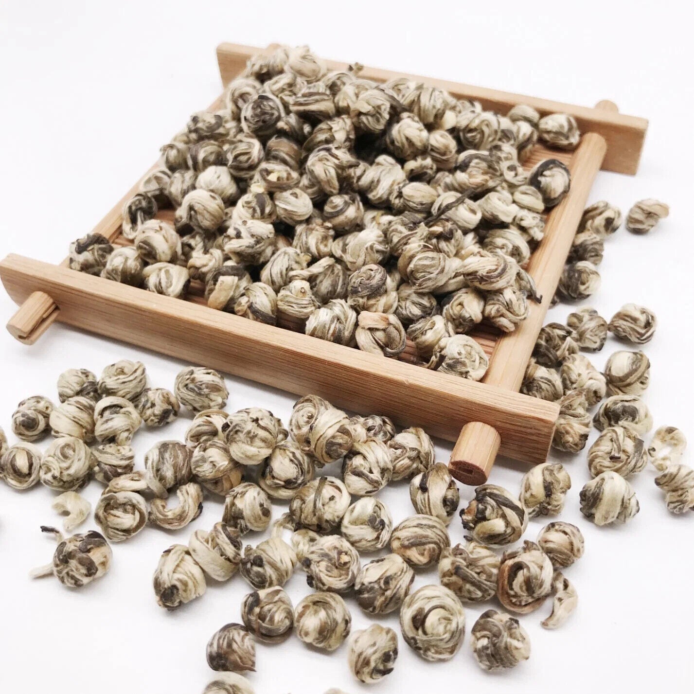 250g Super Quality Mo Li Bai Long Zhu Tea Jasmine White Dragon Pearl Tea Secondary image