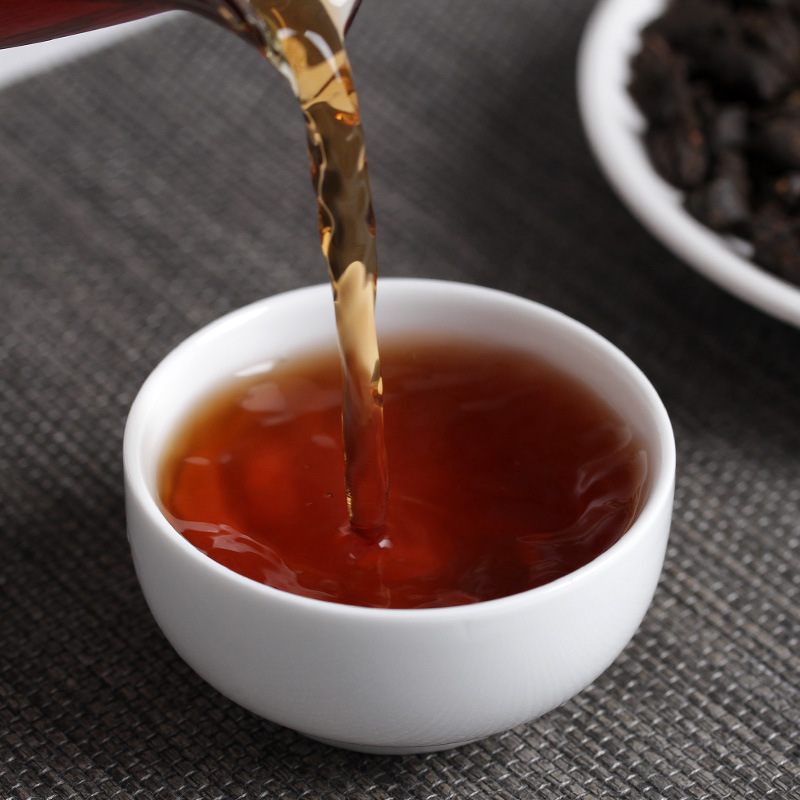HelloYoung 500g/Tin Yunnan Pu'er Tea Menghai Ripe Tea Jujube Tea Fossil Crushed Silver