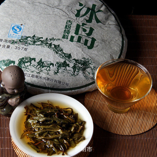 Premium cha Puer Tea Cake Sheng Pu-erh Tea Bingdao Old Tree Green Puerh Tea 357g