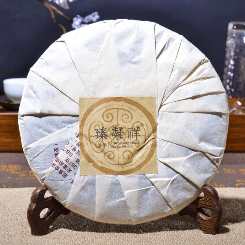 HelloYoung Pu'er Tea Cooked Tea Cake Tea Old Ban Zhang Jinya Tea Cake Pu'er Tea357g/12.59oz