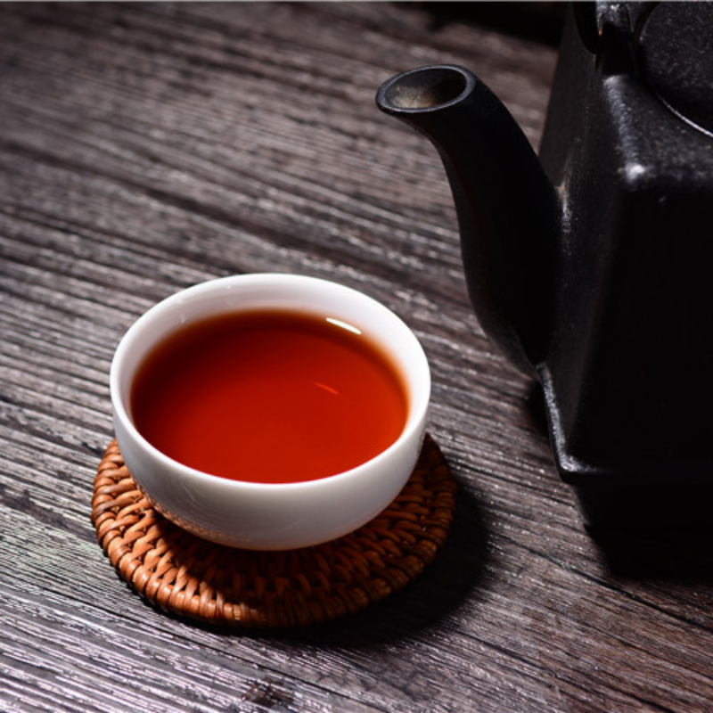 HelloYoung Seven Seed Cake Tea Ripe Tea 357g Premium Yunnan Pu'er Tea Organic