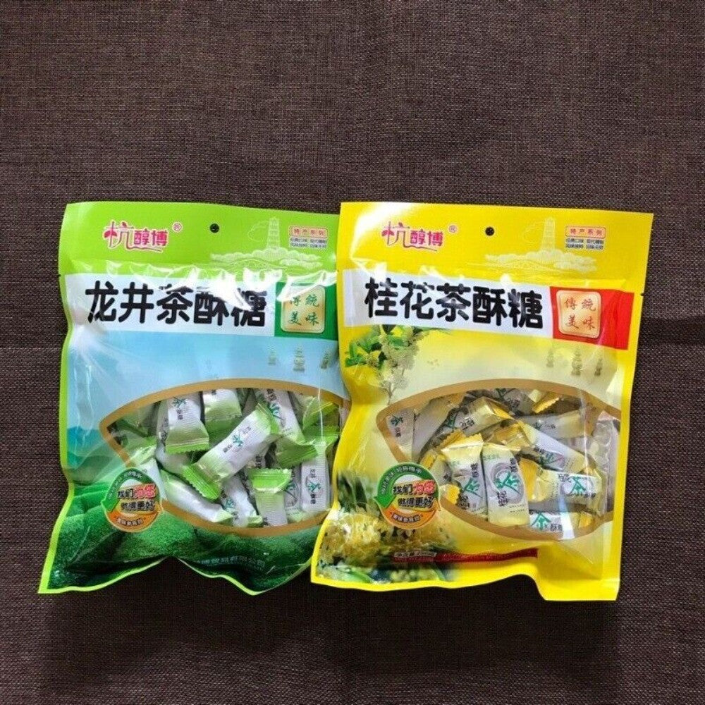 Longjing Tea Pastry Candy 250g Sweet Osmanthus Flavor Delicious Snack Main image