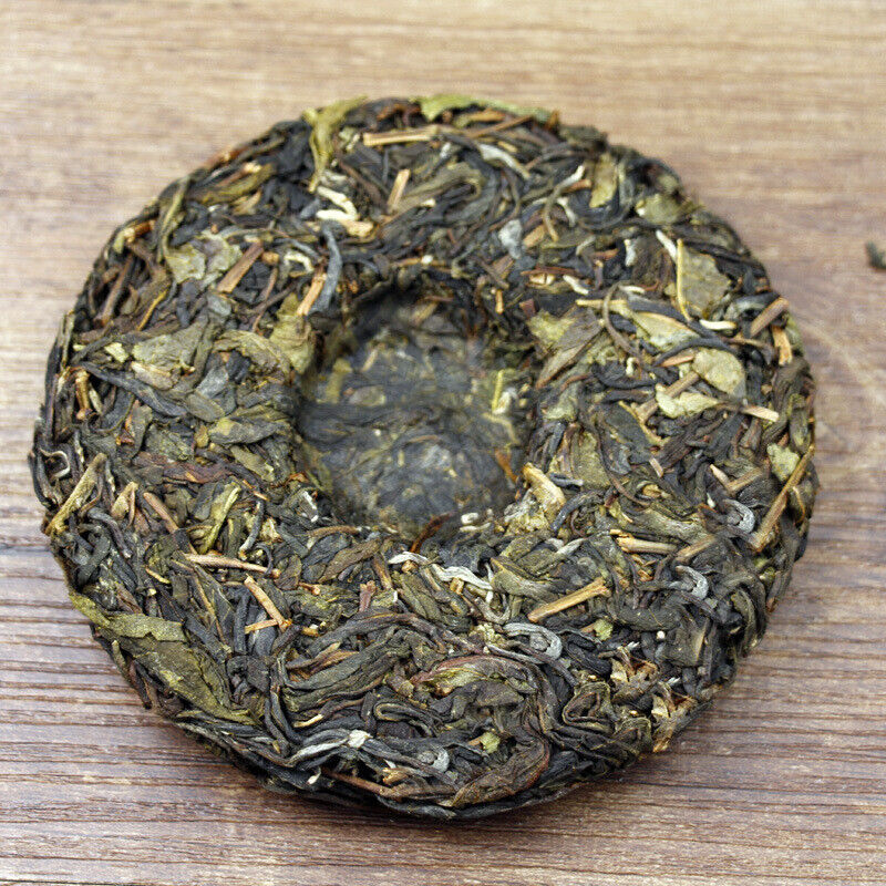 HelloYoung 100g Icelandic Spring Rhythm Pu-erh Tea Raw Cakes 10 cakes mention bamboo shoot
