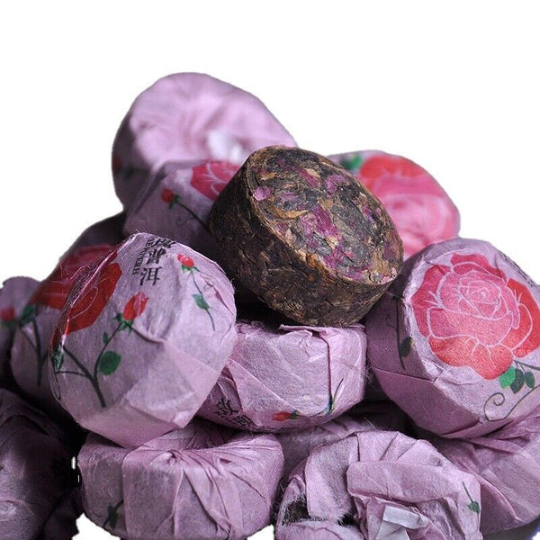 HelloYoung Rose Tuo Tea Puerh Ripe Tea Yunnan Rose Mini Tuo Tea Puerh Ripe Tea 500g/1.1lb