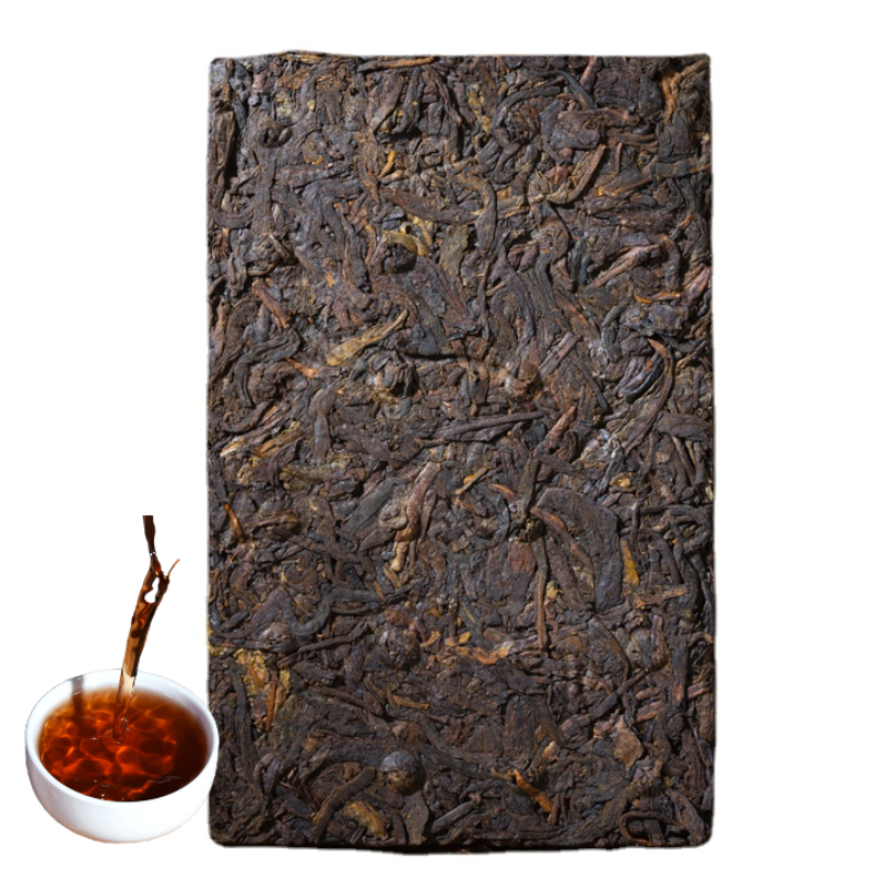 HelloYoung Yunnan Puerh Tea Ripe Tea Brick Tea Yiwu Tea Brick 500g/1.1lb