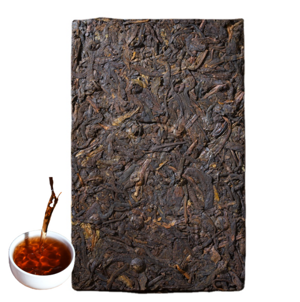 HelloYoung Yunnan Puerh Tea Ripe Tea Brick Tea Yiwu Tea Brick 500g/1.1lb