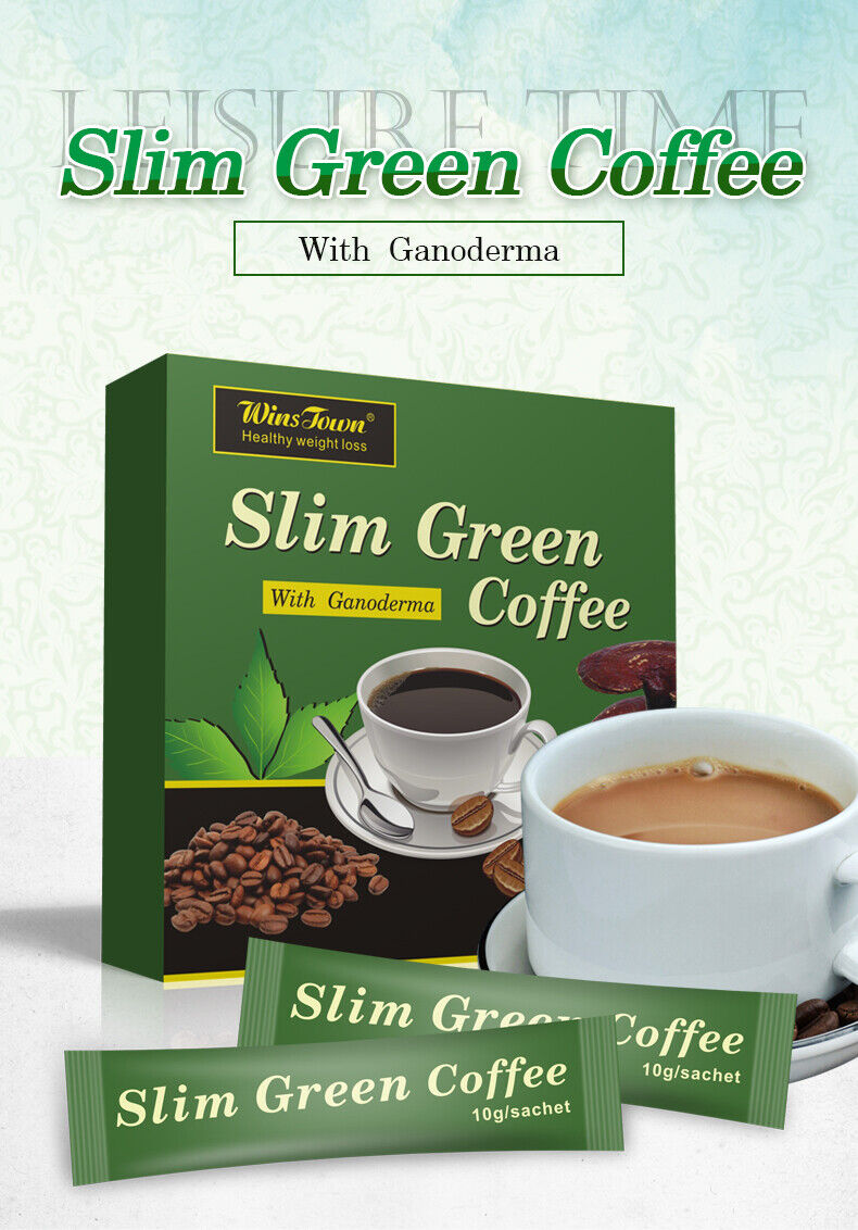 Slim green Coffee slimming herbs weight loss instant Ganoderma coffee 180g