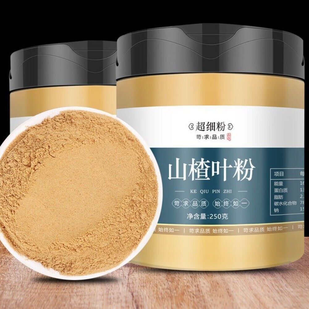 Wild Hawthorn Leaf Powder 250g Natural Herbal Tea for Heart Health Main image