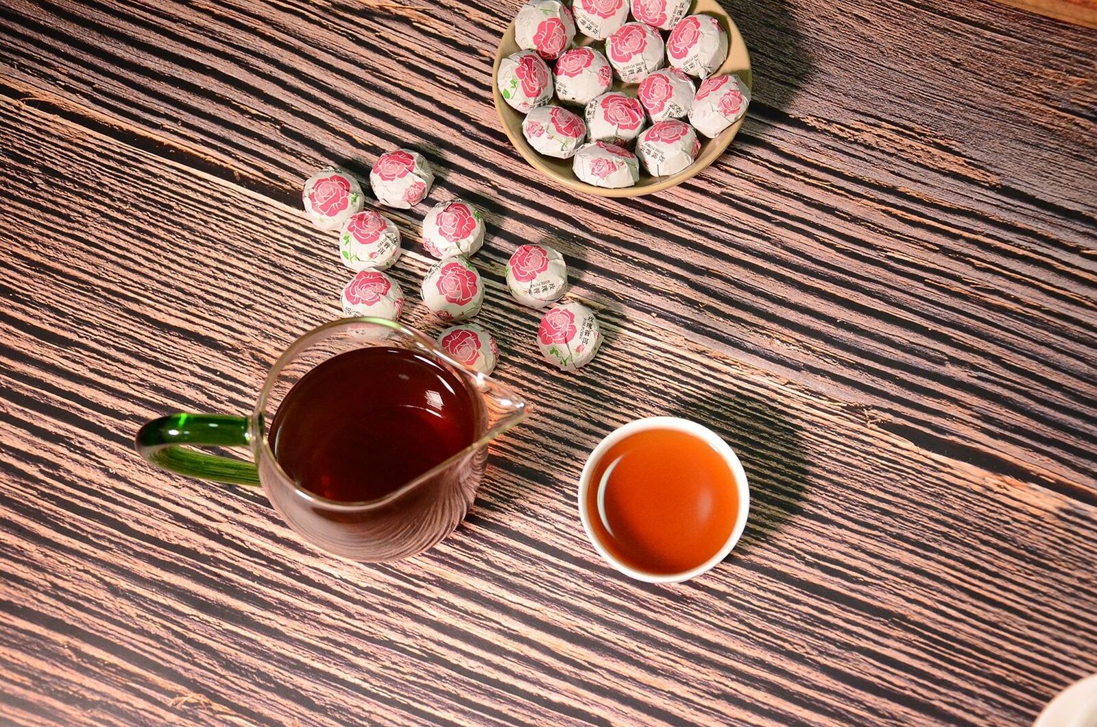 HelloYoung 500g Yunnan Pu'er Tea Leaves Jindian Tea Factory Rose Flavor Small Tuo Tea Ripe