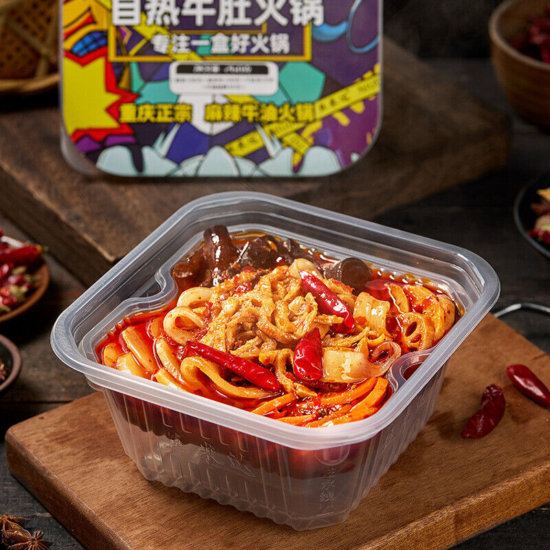 250g Gourmet Convenience Instant Hot Pot Self Heating Spicy Noodles Rice Bowl