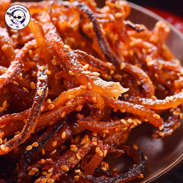 Shredded Eel Canned Seafood Snacks Spicy Honey Sesame Eel Dried Seafood
