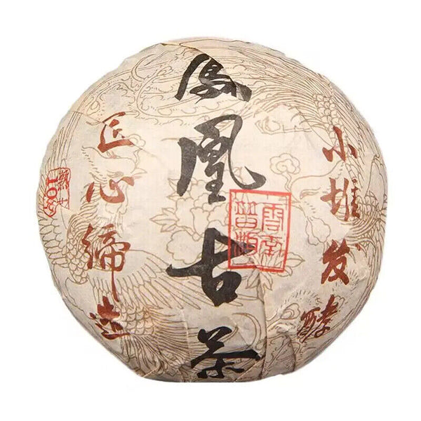 Chinese Yunnan Fenghuang Compressed Fermented Shu Pu Strong Taste Puer Tea 100g