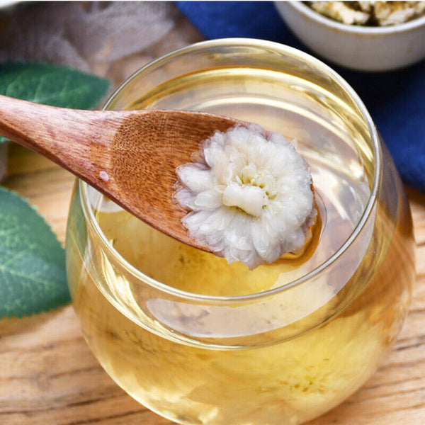 HelloYoung 60g Flower Herbal Tea White Chrysanthemum Tea Gongju Flower Tea Chinese Juhuacha