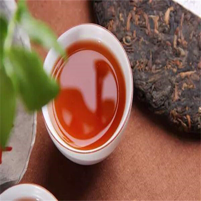 Yunnan 357g Pu'er Tea Cake Qizi Wild Mountain Tea Premium Black Puerh Cha China Main image
