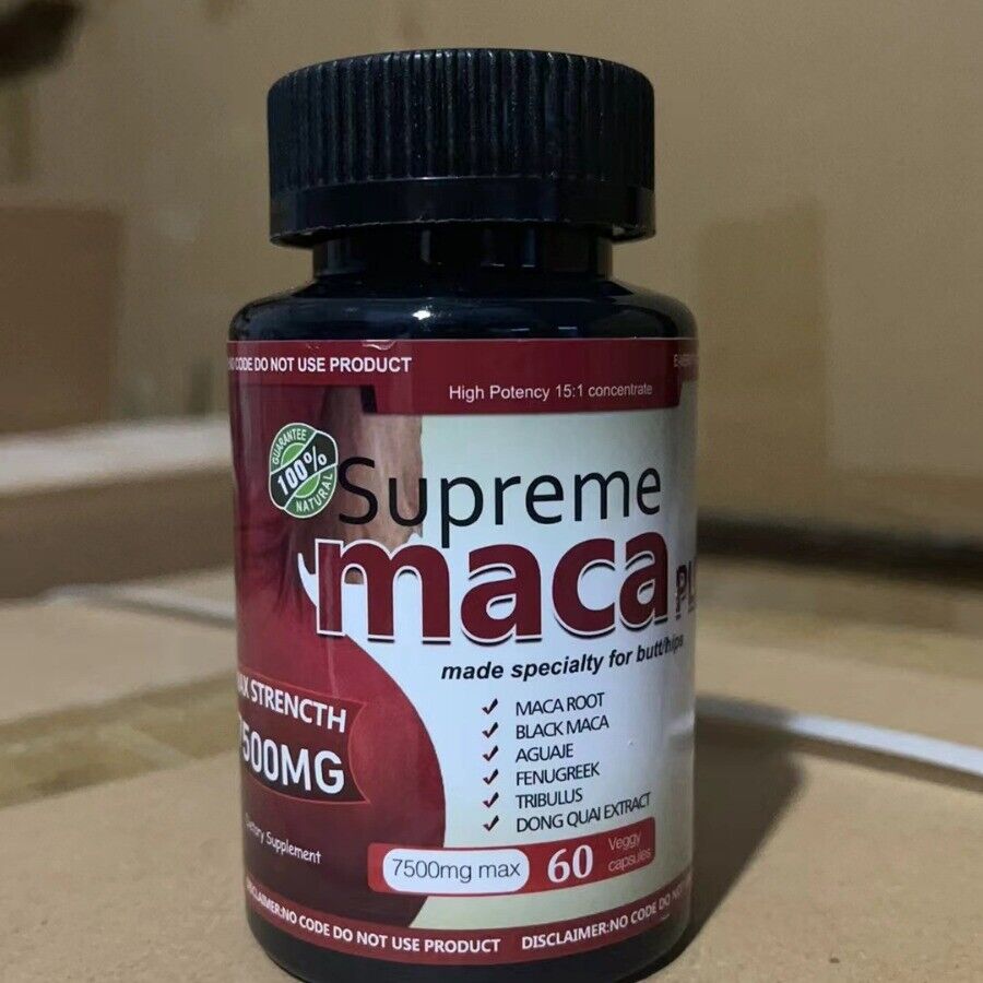 Organic Black Maca Root Extract Highest Potency Capsules 60 Capsules