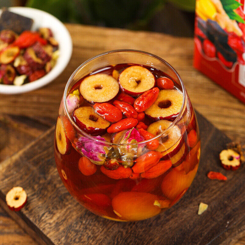 HelloYoung 150g Black sugar ginger date wolfberry tea brown sugar cinnamon flower tea