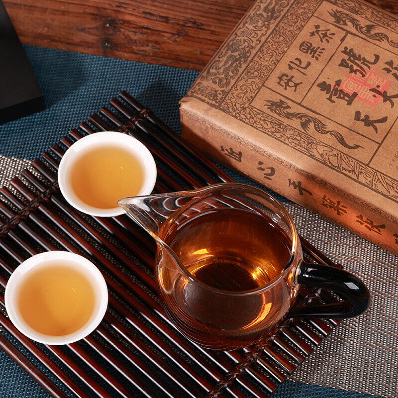 HelloYoung 920g Anhua black tea Tianjian Fu brick black tea raw tea golden flower black tea