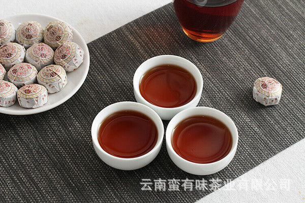 HelloYoung Yunnan Pu'er Tea 500g Glutinous Rice Fragrance Ripe Tuo(White Cotton) Pu'er
