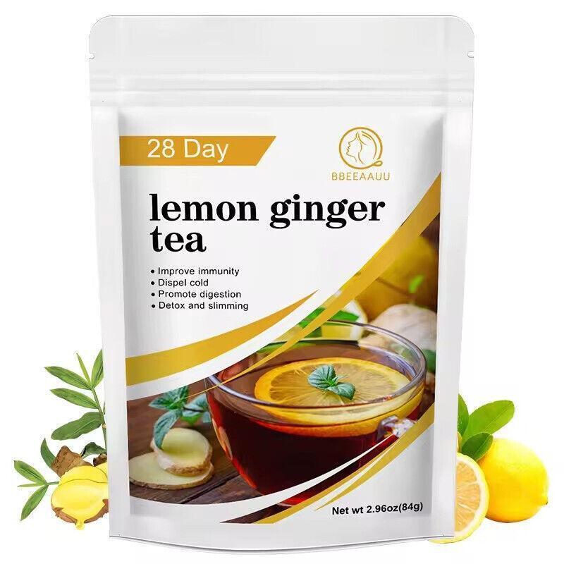 Natural high-quality Lemon Ginger Tea Detox Weight Loss 28 Days Main image