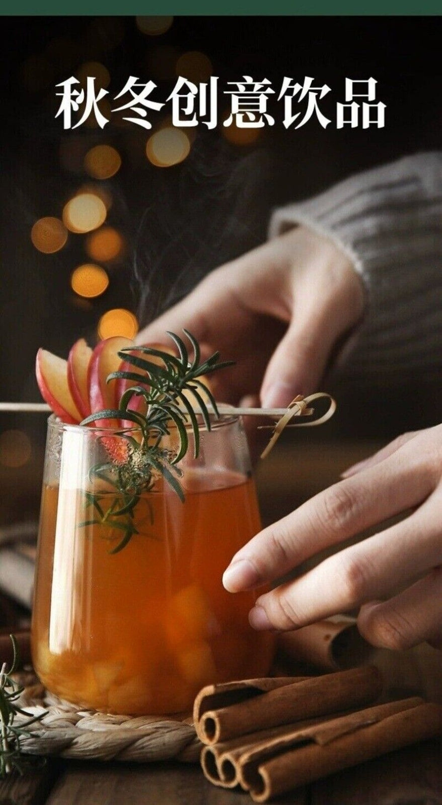 Apple Cinnamon Black Tea Bags Winter Spiced Hot Drink Fruit Infused Wine Tea