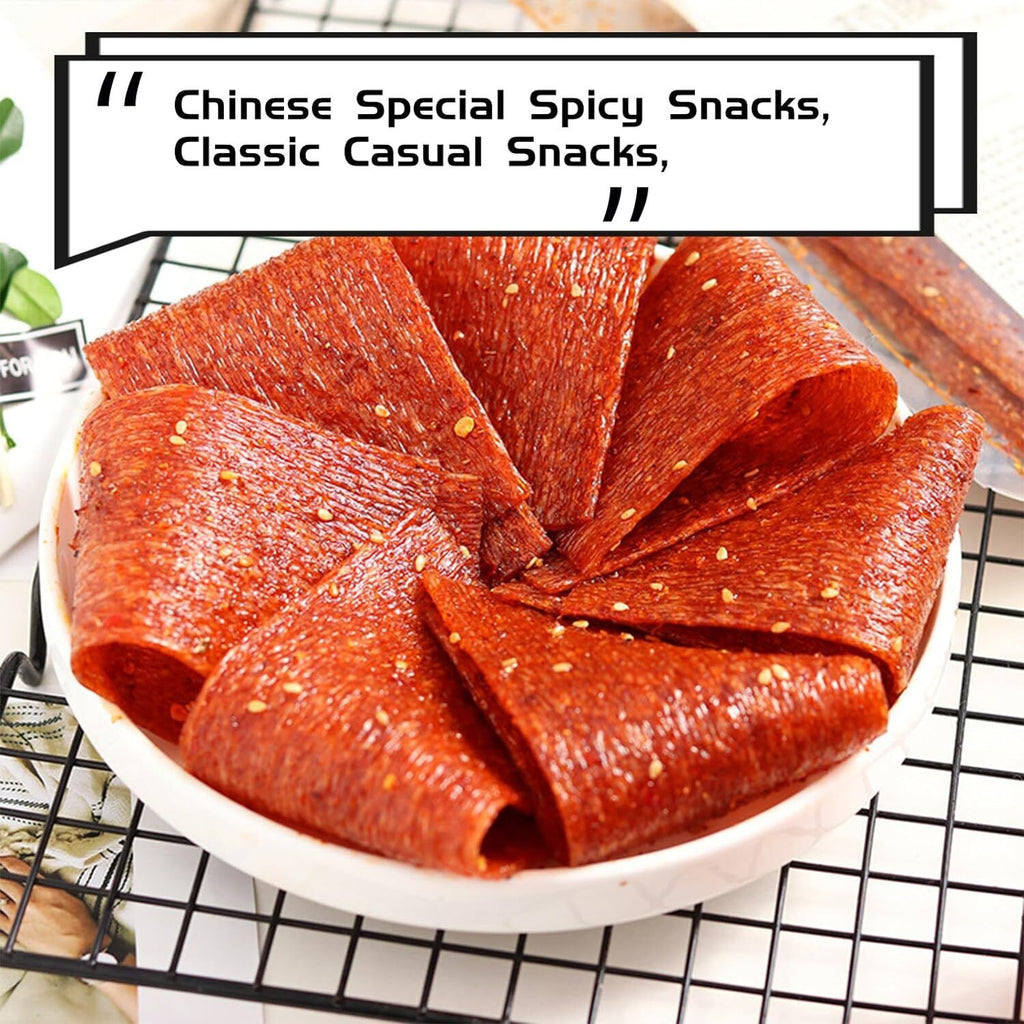 Pikanter Streifen Latiao Snack Chinesische Spezialität Veganer Pikanter Snack