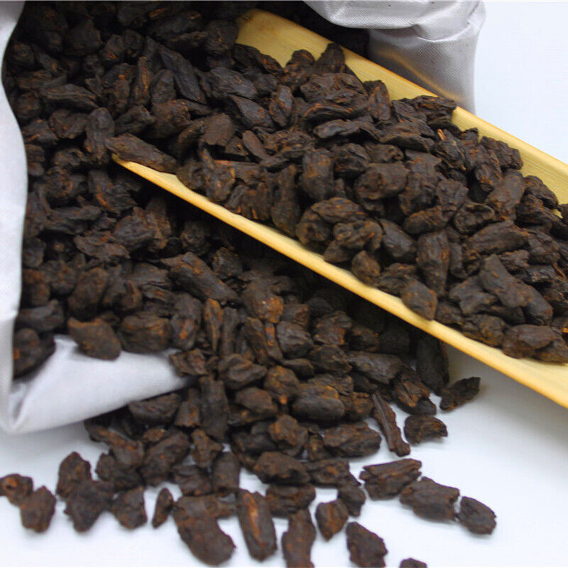 HelloYoung Yunnan Pu'er Tea 500g Cloth Bag Tea Fossil Menghai Ripe Tea Pu'er
