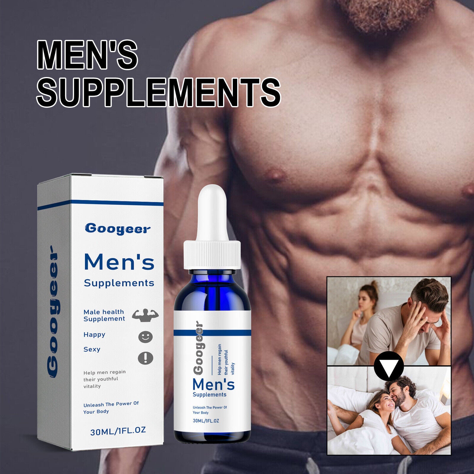 1/3Pcs Male Supplement Drops Male Body Care Supplement  Natural Strengthening Main image