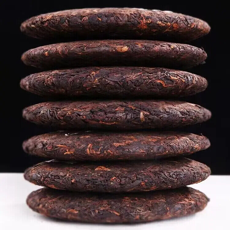 357 G Chinese Traditional Ripe Puerh Tea Cake Yunnan Menghai Qi Zi Bing Cha