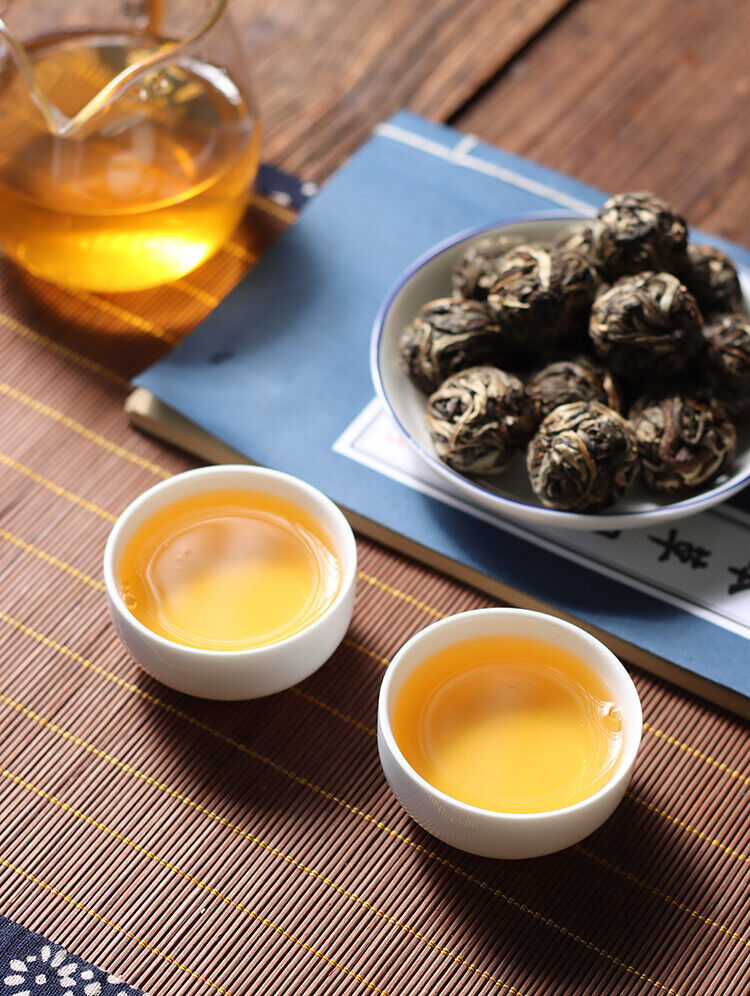 HelloYoung 500g 8g/pc Icelandic Dragon Pearl Pu-erh Raw Tea Handmade Dragon Pearl Tuocha